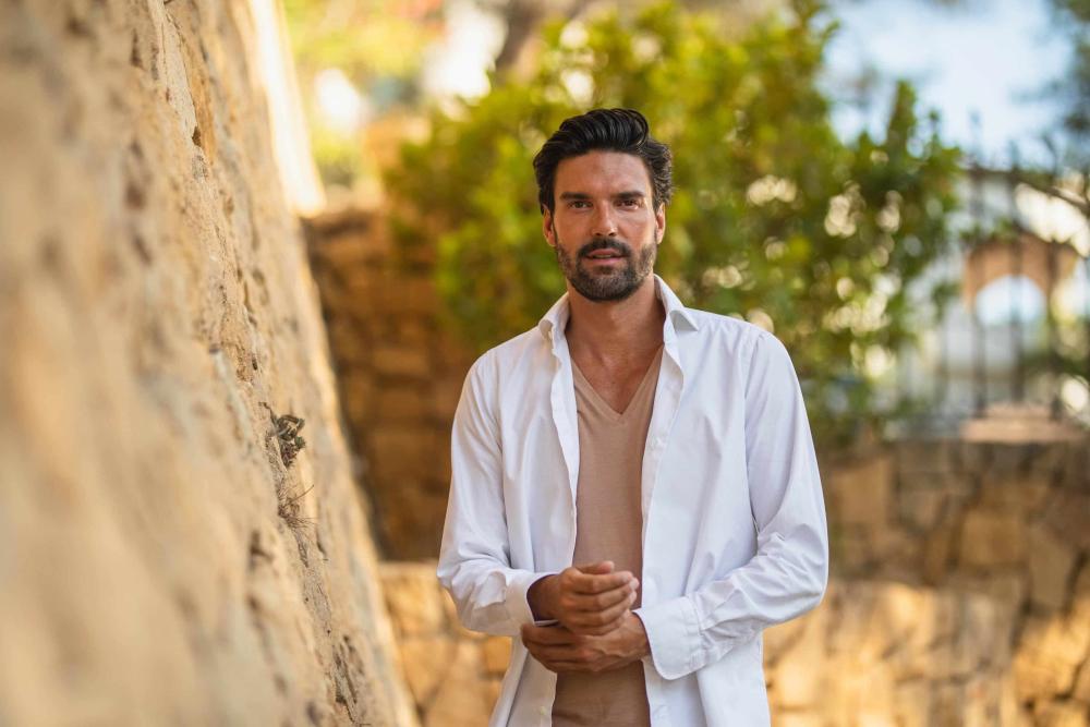 A woman stretching after a run