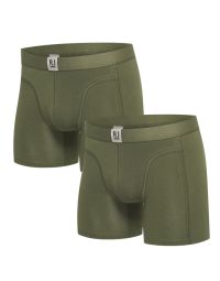 Breda Heren Boxershort 2-Pack Donkergroen
